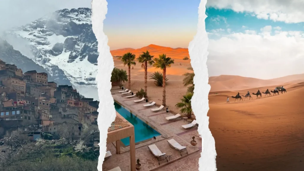 Things to do in Marrakech booking a desert tour to the Atlas Mountains and Merzouga desert dunes